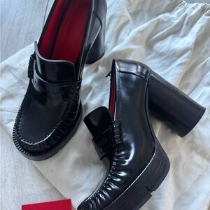 Salvatore Ferragamo Black Patent Leather Heels